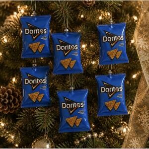 Doritos Cool Ranch Christmas Ornaments Lot of 7 NWT Snack Food Holiday Decor F/W